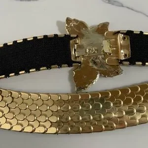 Vintage | Accessories | Vintage Golden Armored Belt | Poshmark display picture 3